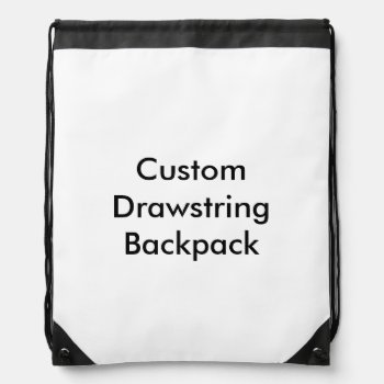 Custom Simple Photo Collage Drawstring Backpack by ReligiousStore at Zazzle