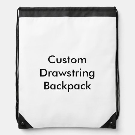 Custom Simple Photo Collage Drawstring Backpack