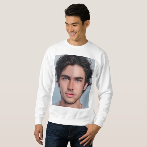 Custom Simple Photo Collage Mens Basic Sweatshirt