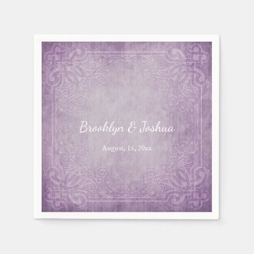 Custom Simple Photo Collage Wedding Paper Napkin