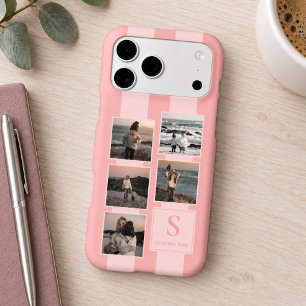 Custom Simple Photos On Dusty Coral Red Blush Pink iPhone 17 Pro Max Case