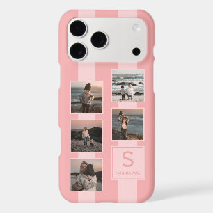 Custom Simple Photos On Dusty Coral Red Blush Pink iPhone 17 Pro Max Case