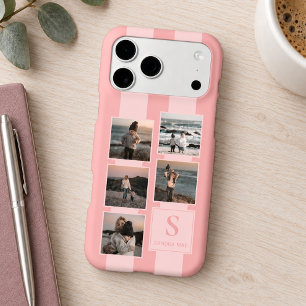 Custom Simple Photos On Dusty Coral Red Blush Pink Iphone 18 Pro Max Case