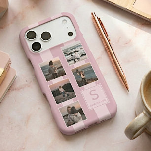 Custom Simple Photos On Dusty Rose Blush Pink iPhone 17 Pro Max Case