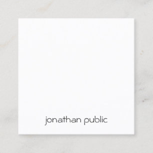 Custom Simple Professional Elegant Template Modern Square Business Card