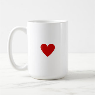 Custom Simple Red Heart  Coffee Mug