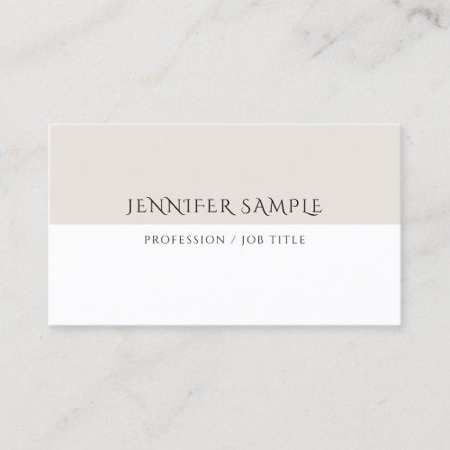 Custom Simple Template Elegant Minimalist Modern Business Card