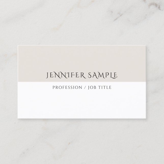Custom Simple Template Elegant Minimalist Modern Business Card (Front)