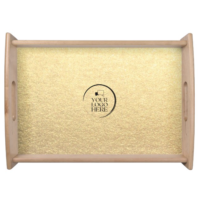Custom simple unique company business logo serving tray (Front)