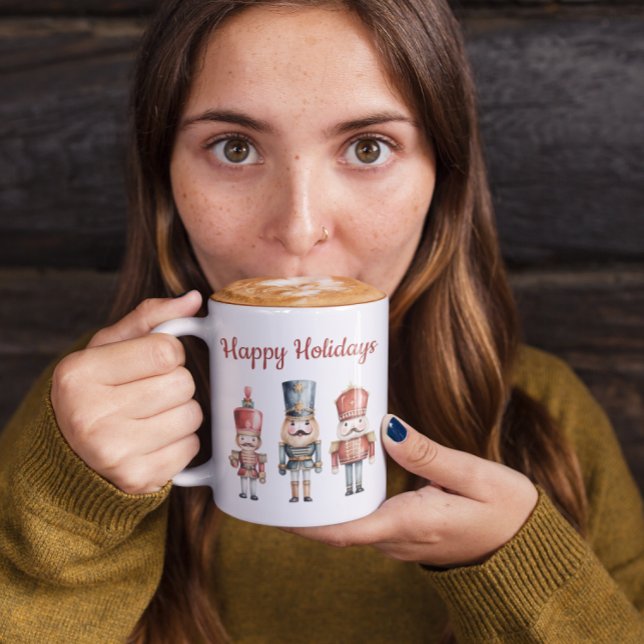 Custom simple  watercolor Nutcracker Christmas Coffee Mug (Creator Uploaded)