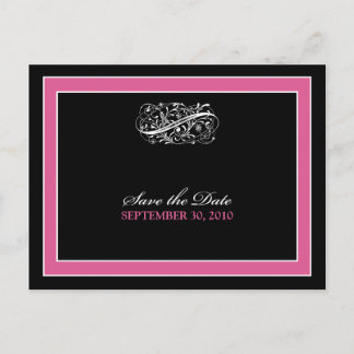 {custom} Simply Elegant Save the Date Postcard_2 Announcement Postcard