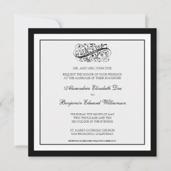 :custom: Simply Elegant Wedding Invitation by TheWeddingShoppe at Zazzle