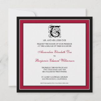 :custom: Simply Elegant Wedding Invitation_2 Invitation