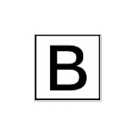 Custom Single Letter Rubber Stamp