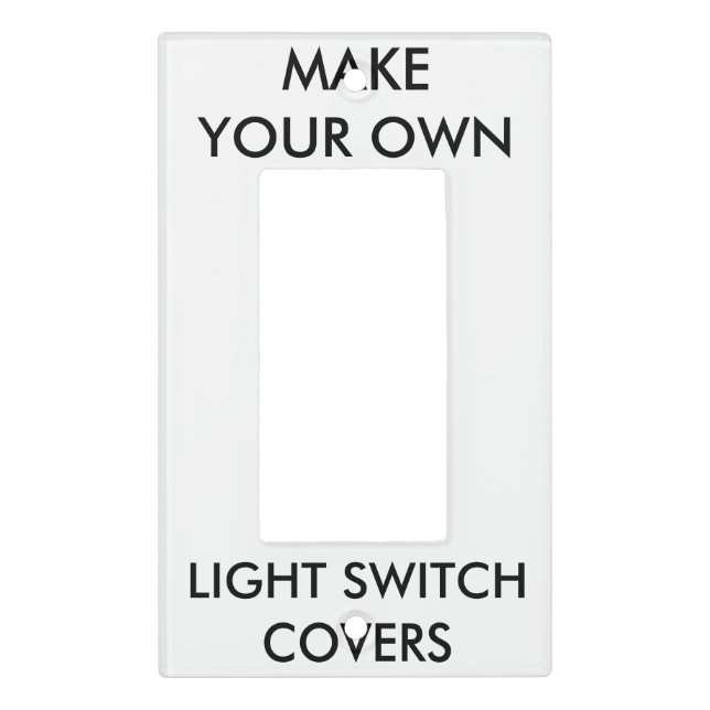 Custom Single Rocker Surround Light Switch Cover (Front)