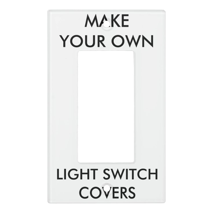 Custom Single Rocker Surround Light Switch Cover Zazzle