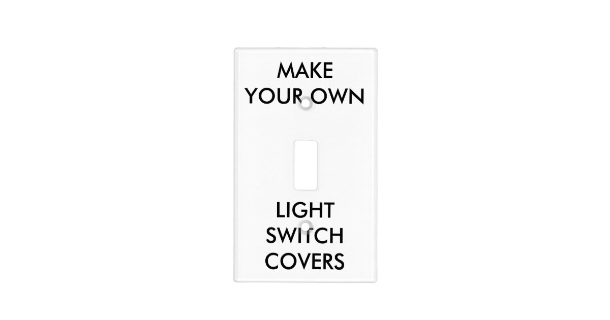 Custom Single Toggle Surround Light Switch Cover Zazzle
