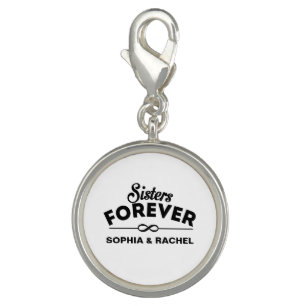 Custom Sisters Forever Charm