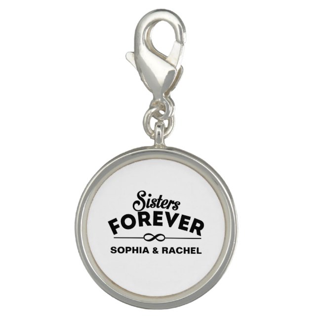 Custom Sisters Forever Charm (Front)