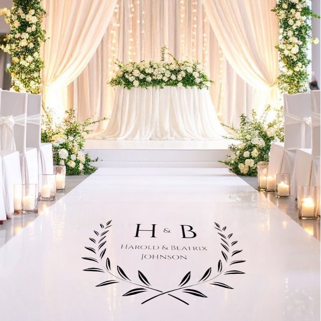 Custom Size Wedding Entrance Vinyl Floor Decal (Wedding Floor Decal Entrance Carpet)