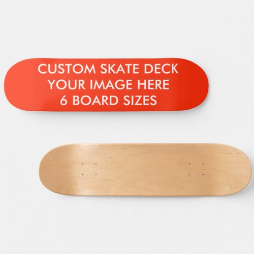 CUSTOM SKATE DECK 8 12 Skateboard MARASCH RED