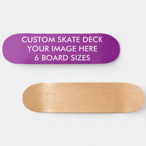 CUSTOM SKATE DECK 8 12 Skateboard PLUM PURPLE