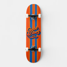 Custom Skateboard Deck - "Good Vibes"