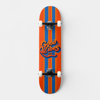 Custom Skateboard Deck - "Good Vibes"