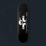 Custom skater dude logo design skateboard deck<br><div class="desc">Custom skater dude logo design skateboard deck. Cool wooden skate board design for boys and girls. Fun Birthday gift idea for kids. Personalize with your own unique name, funny quote or monogram letters. Awesome Birthday gift idea for skater son, grandson, nephew, cousin, daughter, sister, brother, friends, boyfriend, girlfriend etc. Homeboy...</div>