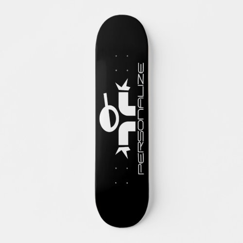 Custom skater dude logo design skateboard deck