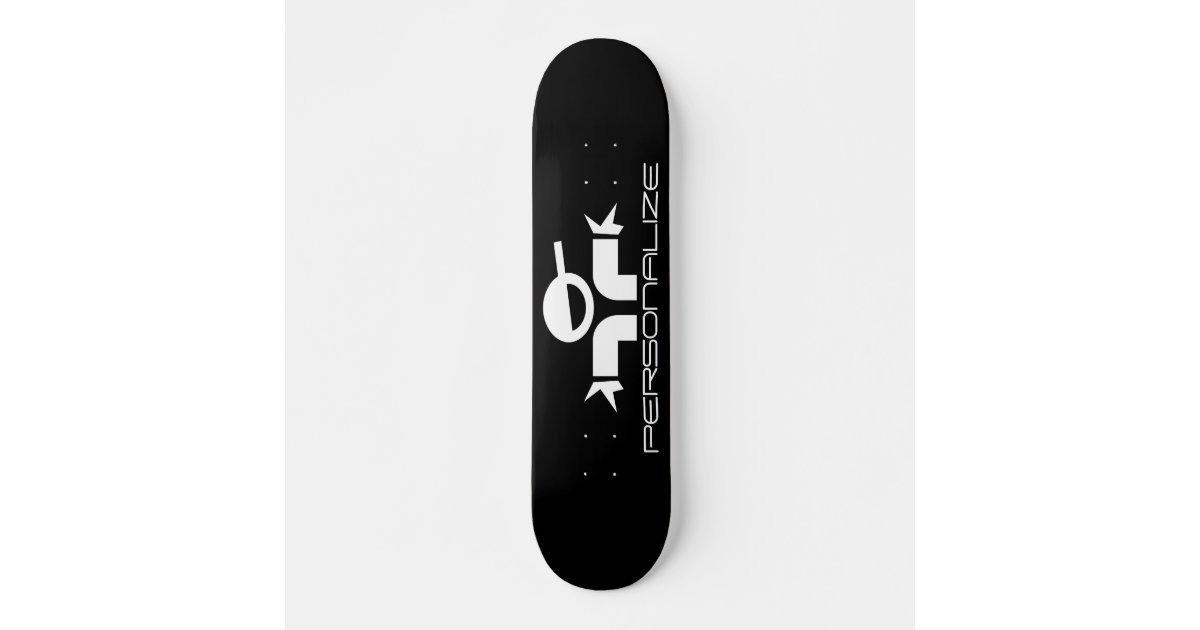 Custom skater dude logo design skateboard deck Zazzle