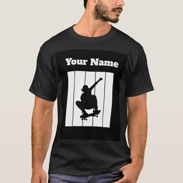 Custom Skating Shirt – Personalized Name Gift Tee (Front)