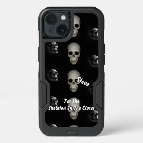 Custom Skeleton In the Closet iPhone 13 Case