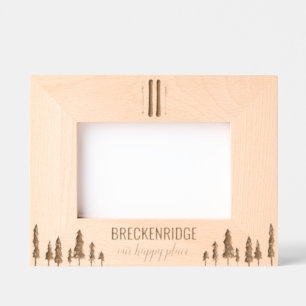 Custom Ski Resort Vacation  Engraved Frames