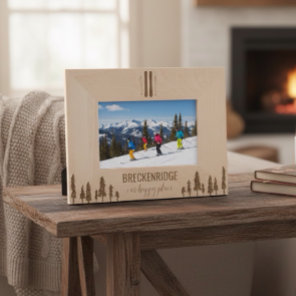 Custom Ski Resort Vacation Engraved Frames