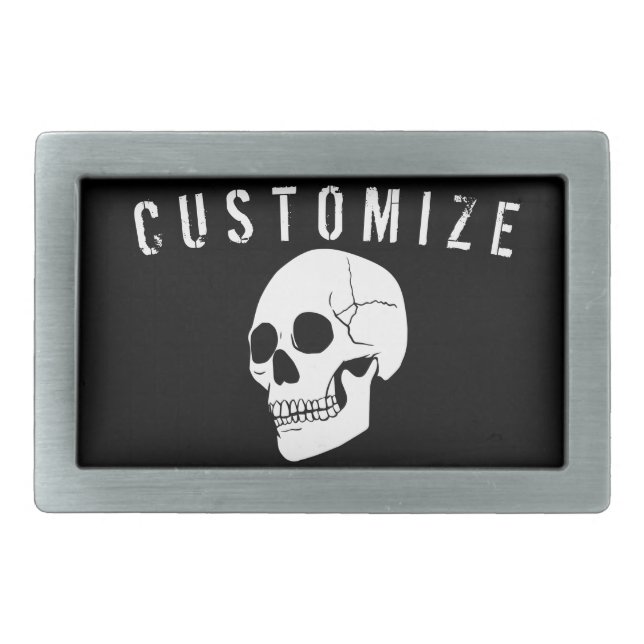 Custom Skull Belt Buckle (Front)