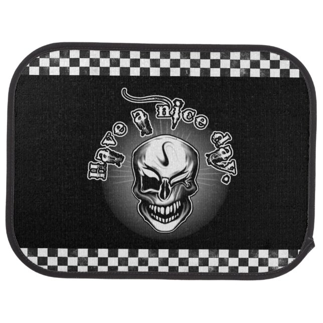 Custom Skull Car Mats (Rear)