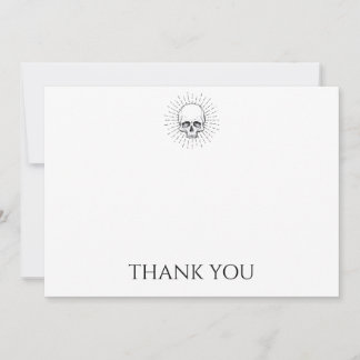 Custom Skull  Thank You Card