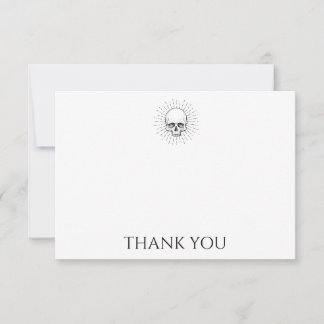 Custom Skull Thank You Card