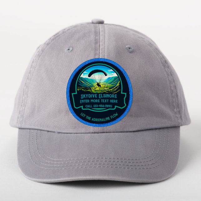 Custom SkyDiving Club or Diving Academy Patch (On Headwear)