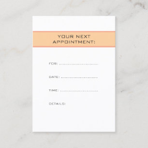 Custom Sleek Appointment Reminder Template Card