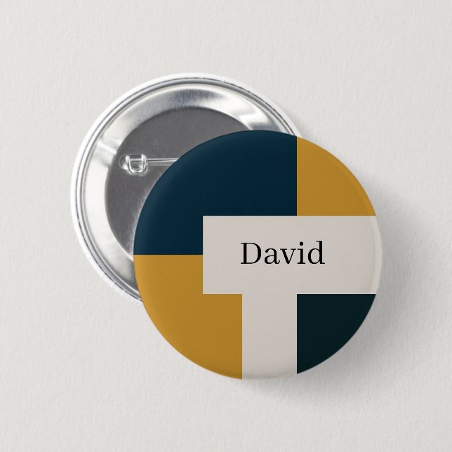 Custom sleek minimalist elegant design button (Front & Back)