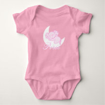 Custom Sleeping Elephant Baby Bodysuit