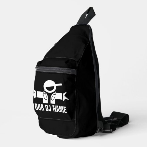 Custom sling bag with music DeeJay logo