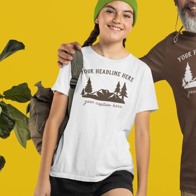 Custom Slogan Hiking, Camping, Outdoorsy T-Shirt (Creator Uploaded)