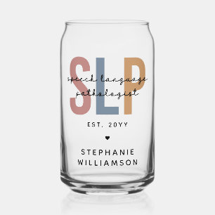 Custom SLP Speech Language Pathologist Can Glass