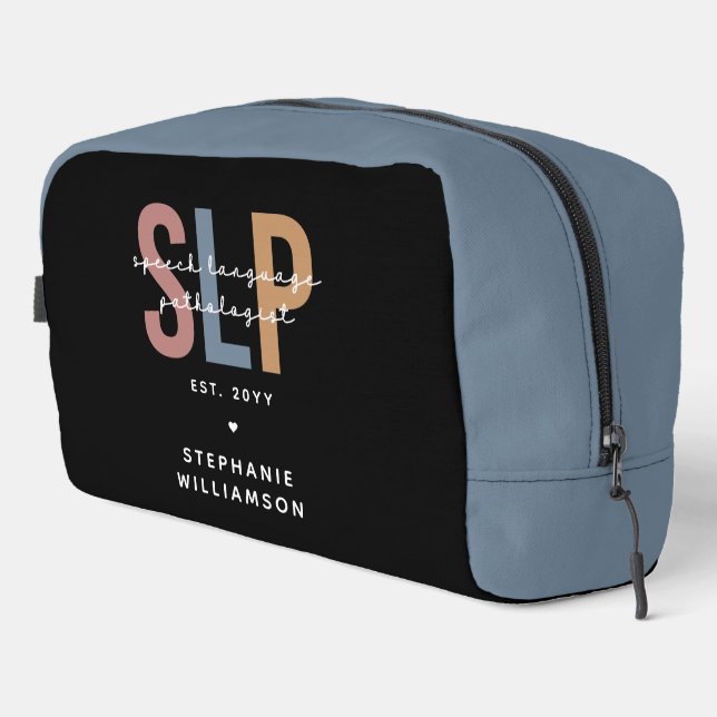 Custom SLP Speech Language Pathologist Dopp Kit (Right Corner)