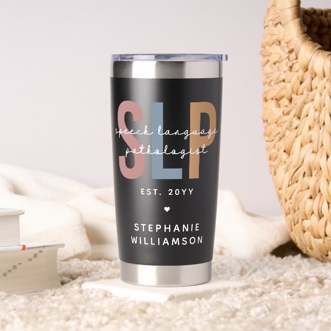 Custom SLP Speech Language Pathologist Insulated Tumbler (Living Room)