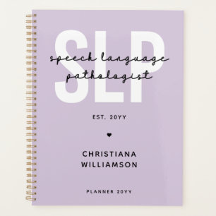 Custom SLP Speech Language Pathologist Planner