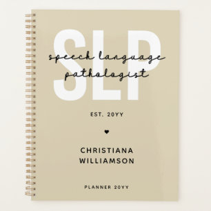 Custom SLP Speech Language Pathologist Planner